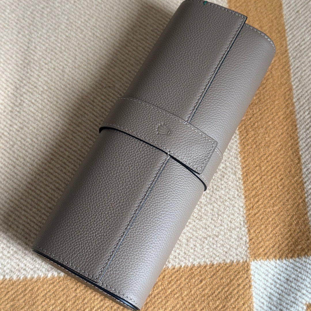 Rolex Grey Taupe Leather Watch Case