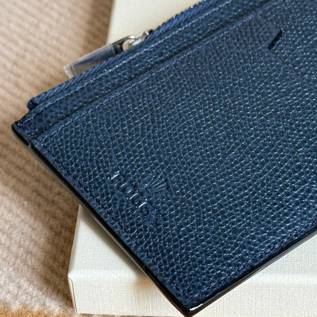 Rolex Navy Blue Card Holder