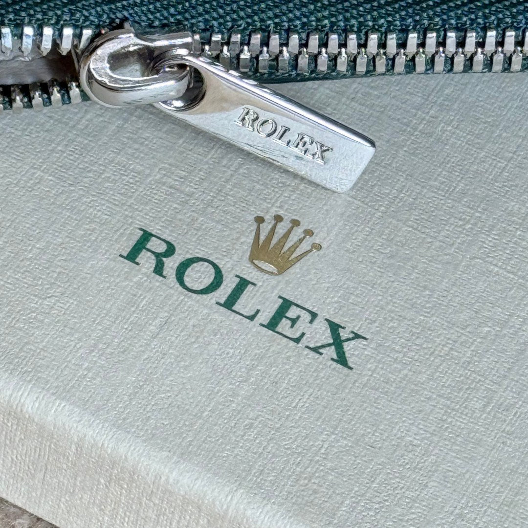 Rolex Green Leather Wallet