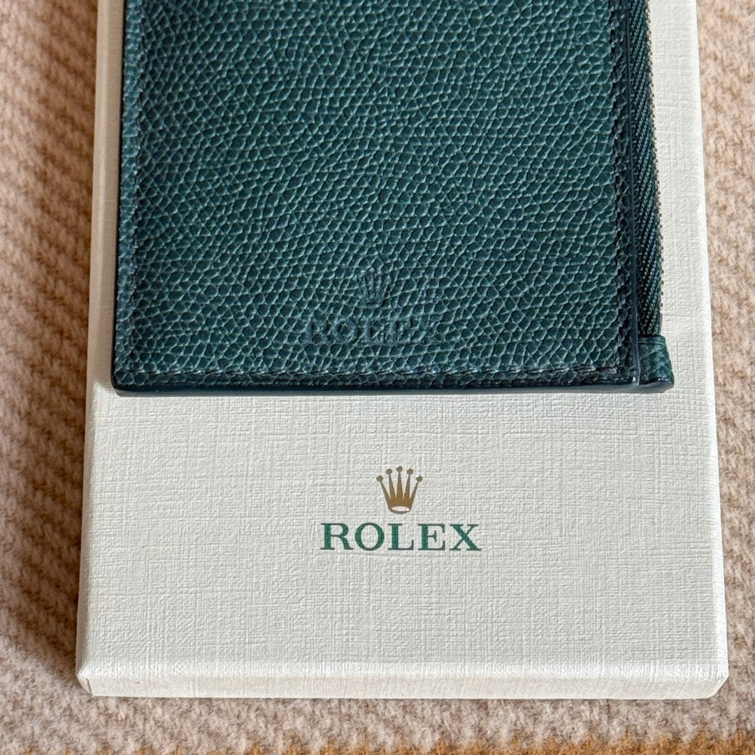 Rolex Green Leather Wallet