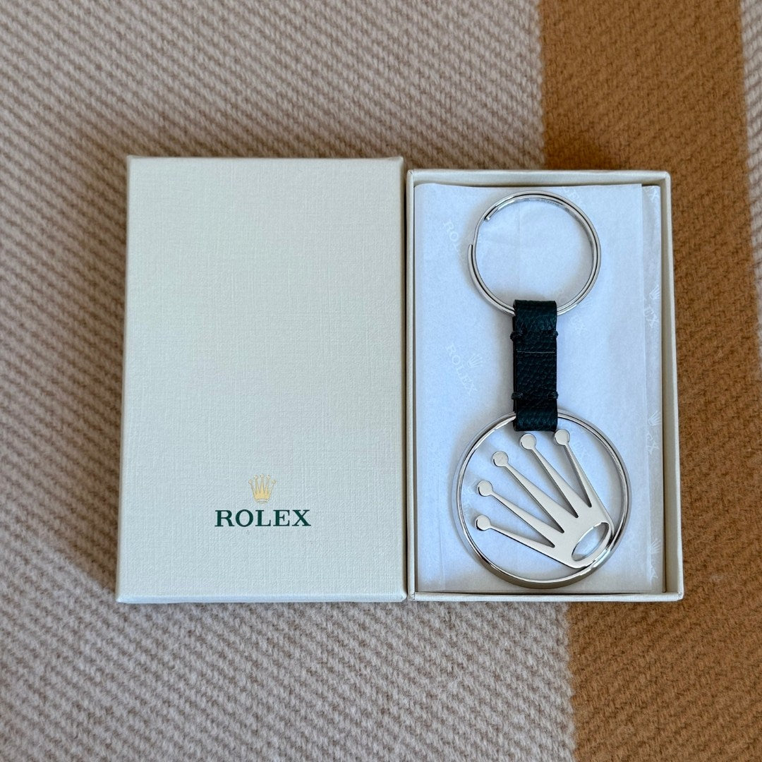 Rolex Platinum Crown Keychain
