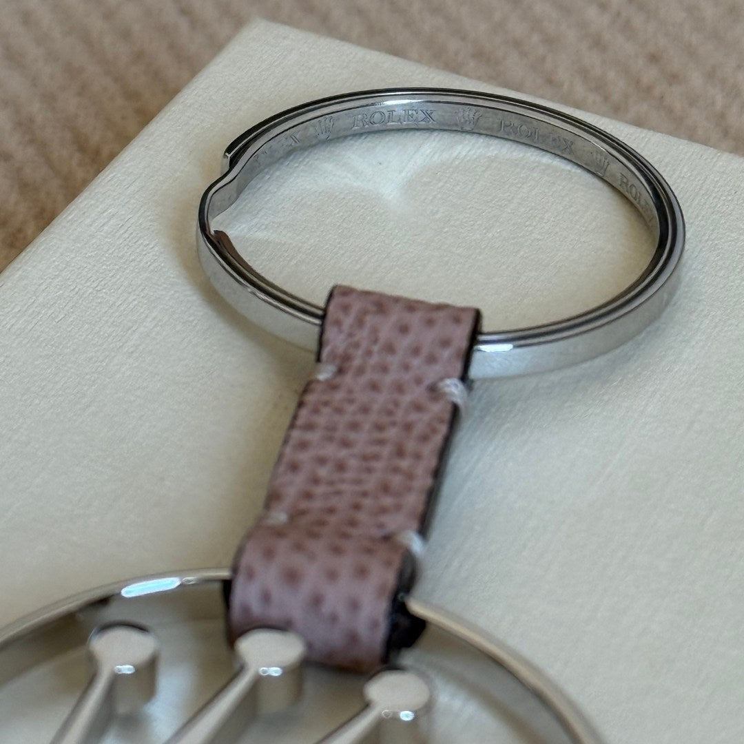 Rolex Platinum Crown Keychain