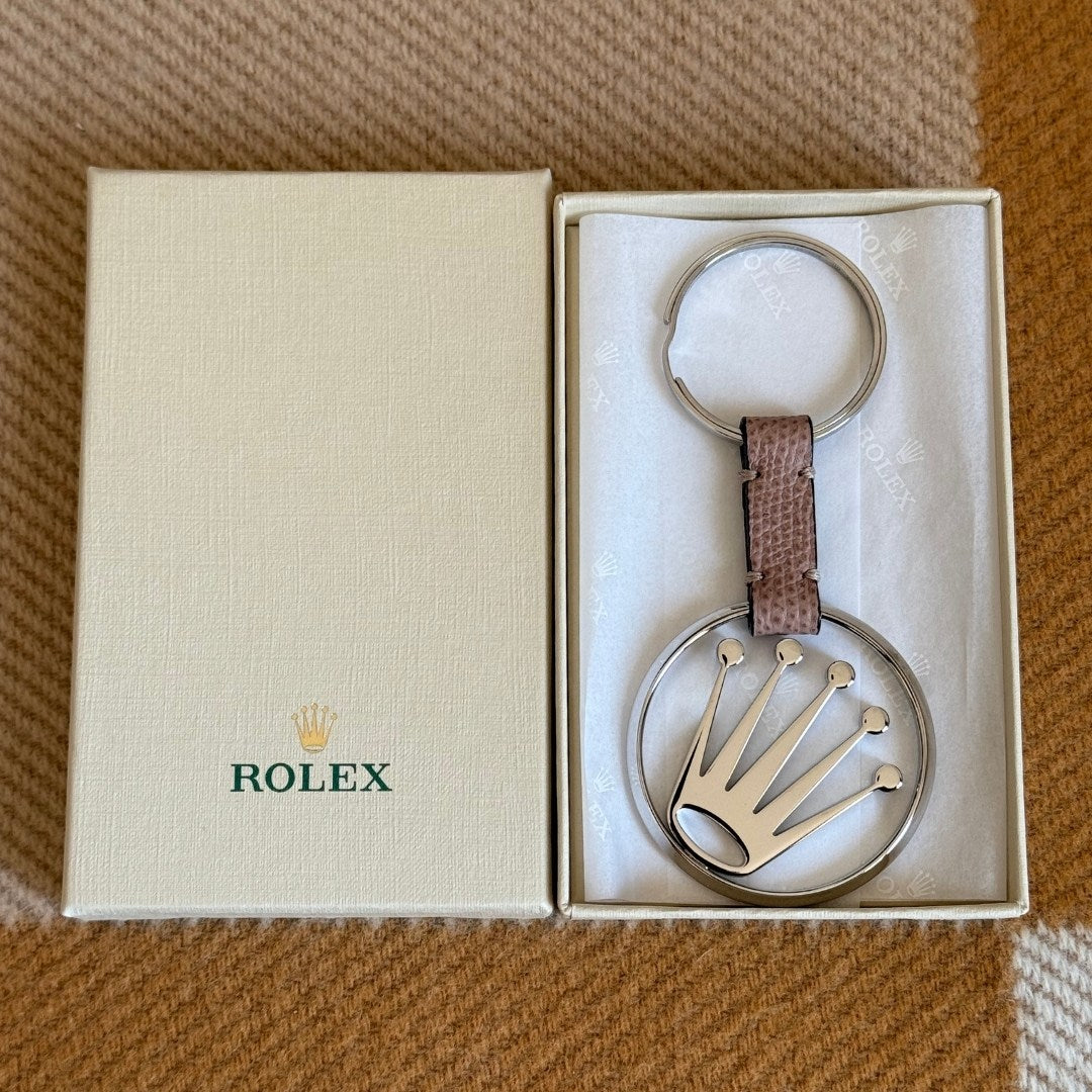 Rolex Platinum Crown Keychain