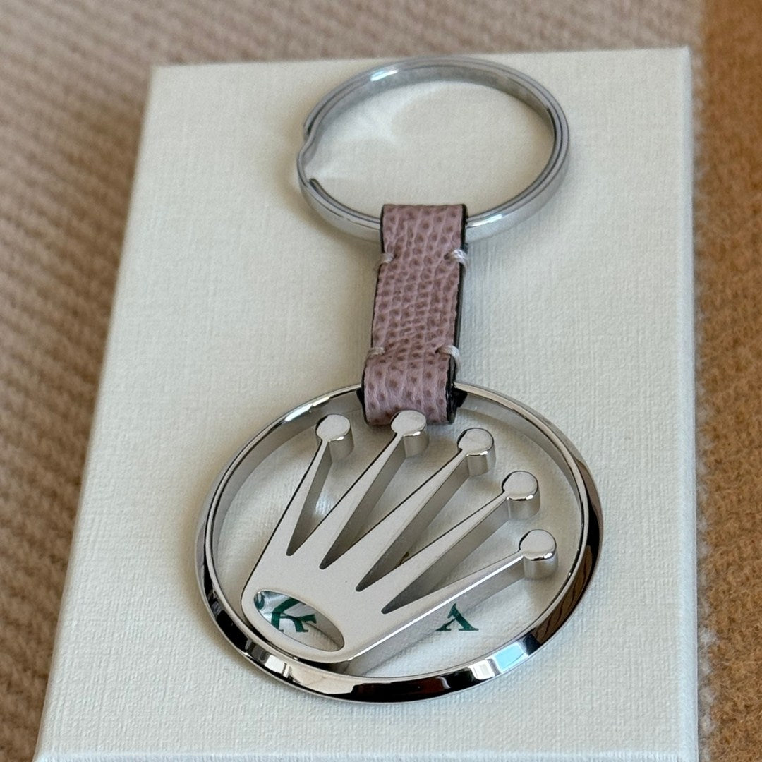 Rolex Platinum Crown Keychain