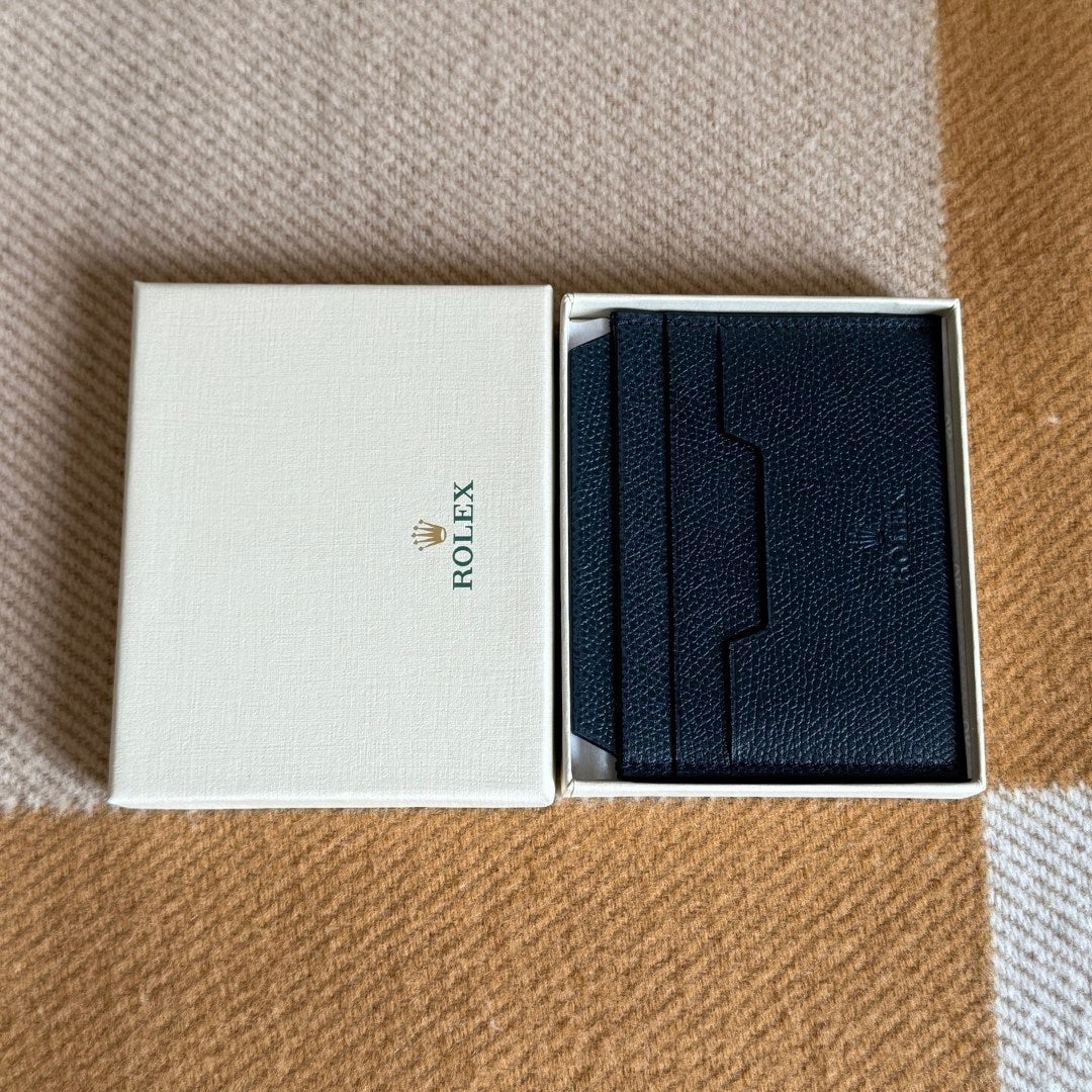 Rolex Navy Blue Card Holder