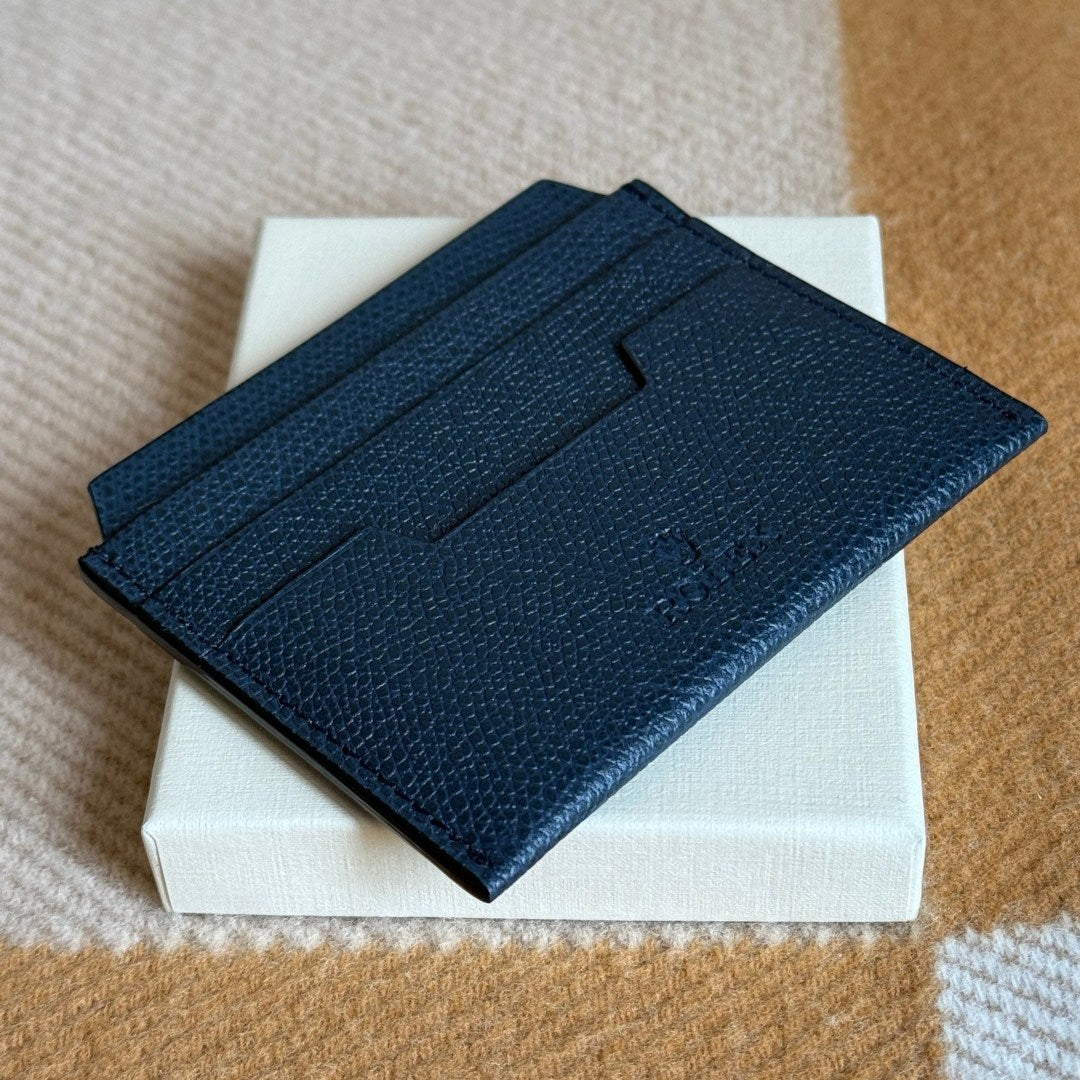 Rolex Navy Blue Card Holder