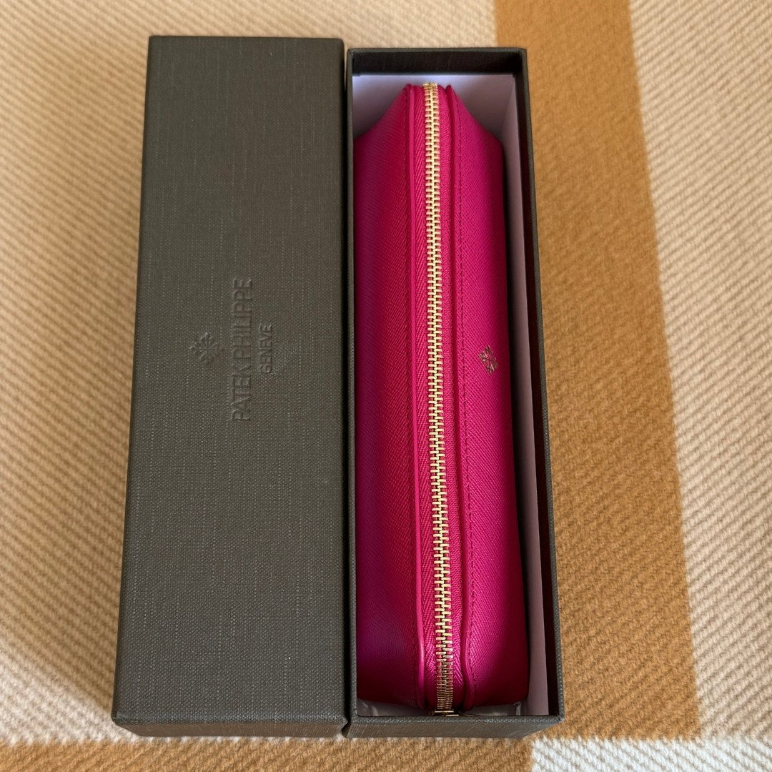 Patek Philippe Pink Leather Pen Case