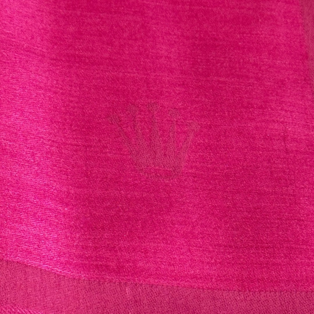 Rolex Pink Fuchsia Silk Scarf