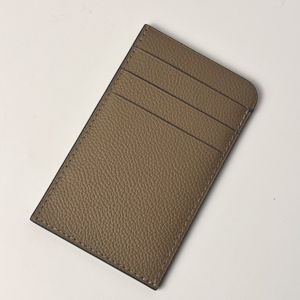 Rolex Taupe Leather Slimline Cardholder